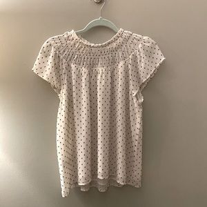 Loft clip dot blouse